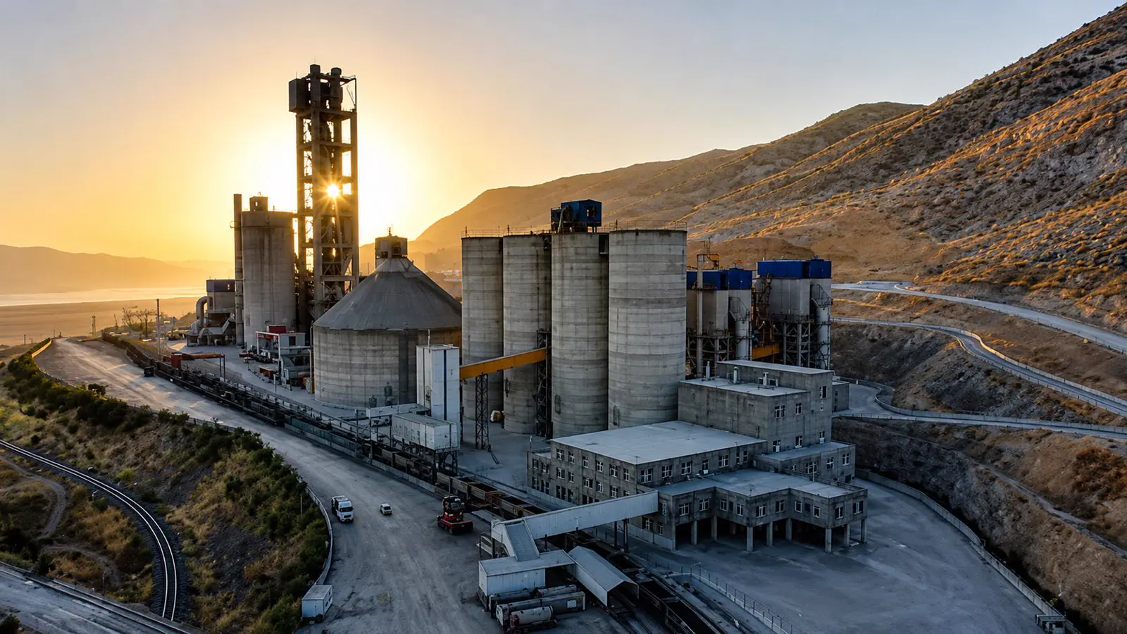 General view of the Seza Cement Plant layout in Elazığ