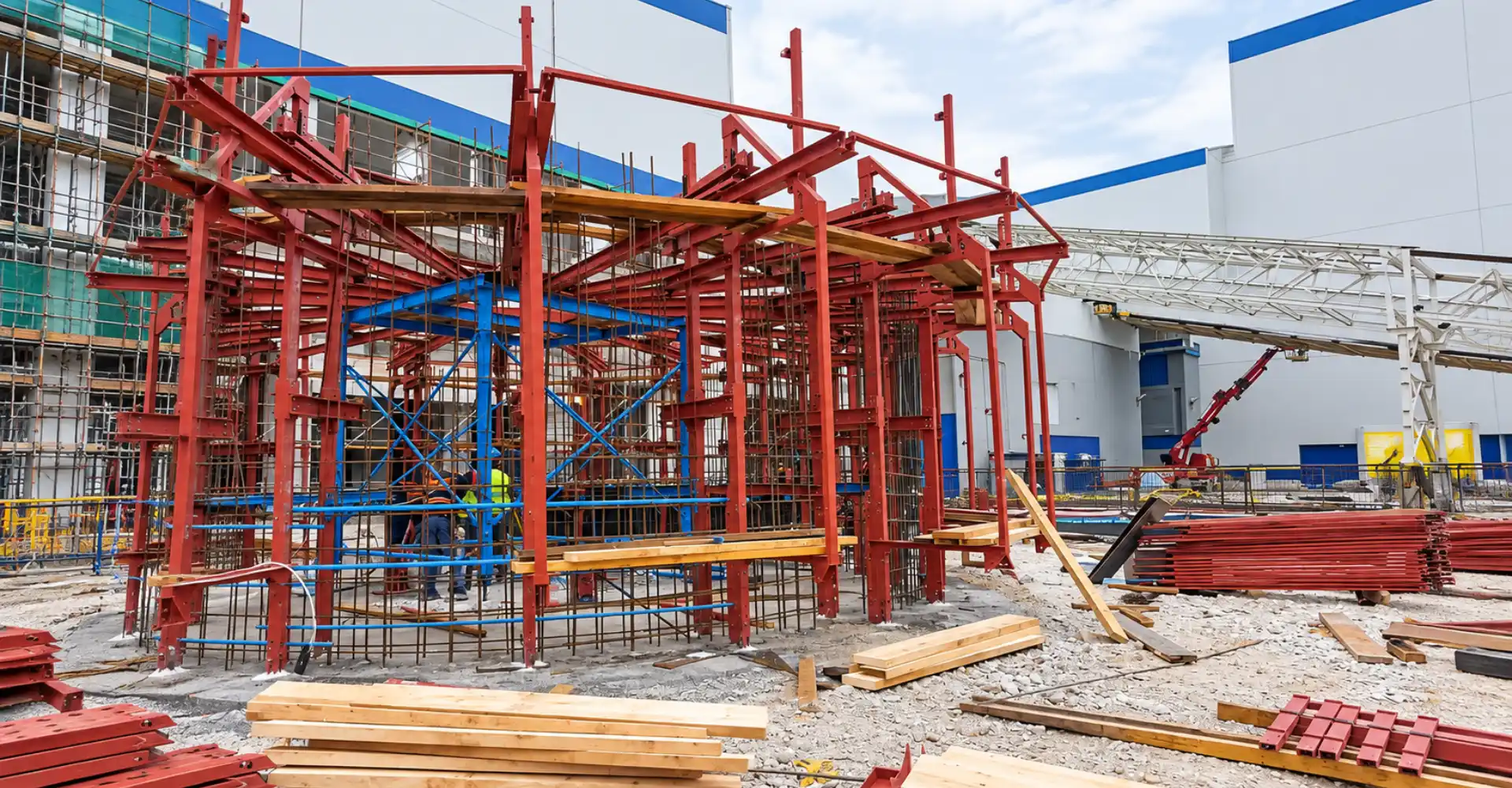 Slipform deck and jacking frames for the 100 m Bozüyük glass plant chimney