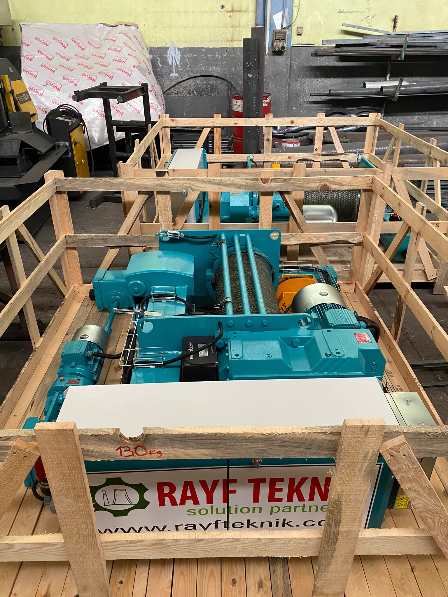 Overhead crane manufactured by Rayf Teknik for Uzbekistan